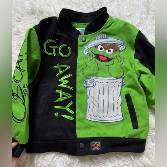 Green and Black Sesame Street Jacket - Picture 6 of 9